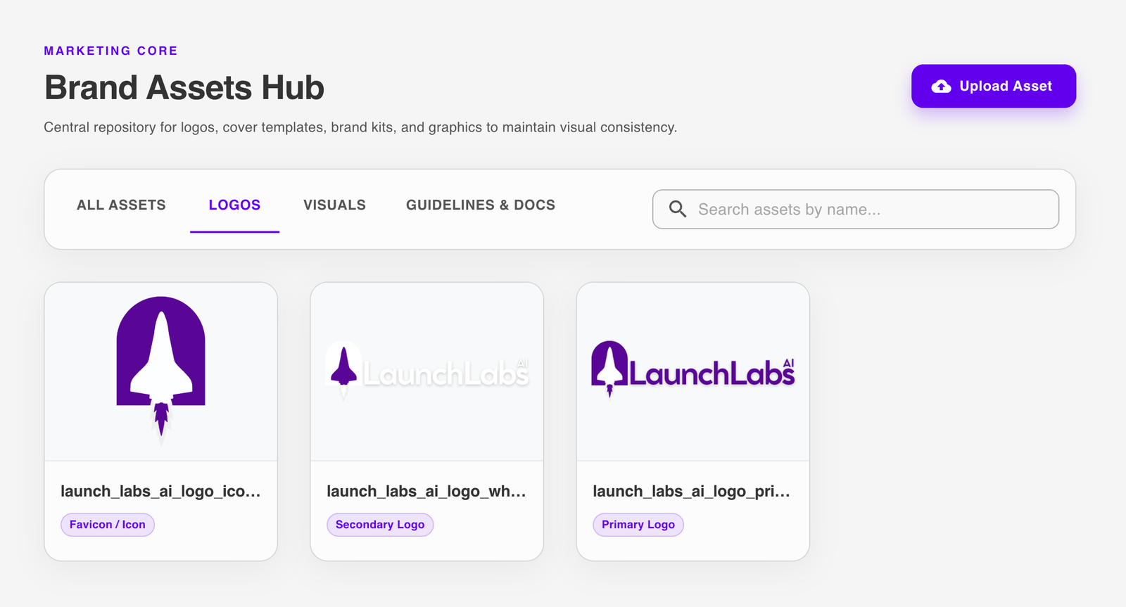 Brand Assets Hub